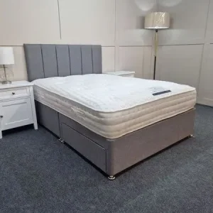 Small double divan bed with mattress