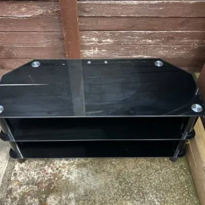 Glass TV stand 41 inches long - Image 3