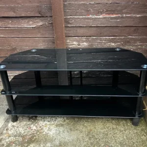 Glass TV stand 41 inches long - Image 4