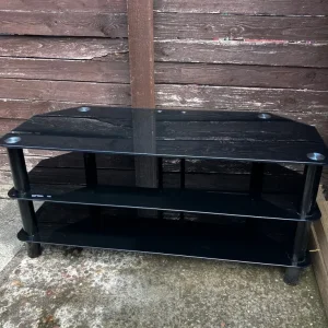 Glass TV stand 41 inches long - Image 5