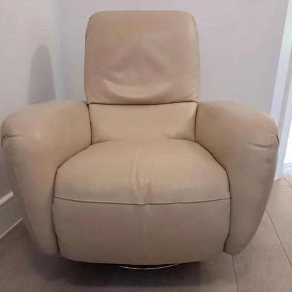 Natuzzi Reclining Leather Armchair