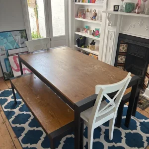 Dining table and benches - Image 2