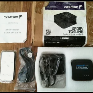 FOSMON 3x1 SPDIF/TOSLINK audio switch