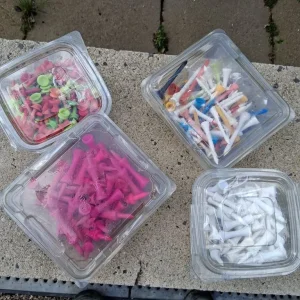 Golf balls (except Provs) + tees - Image 2