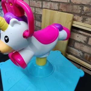 Fisher Price bounce and spin unicorn toy