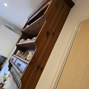 Antique Pine Wall Display Unit - Image 2