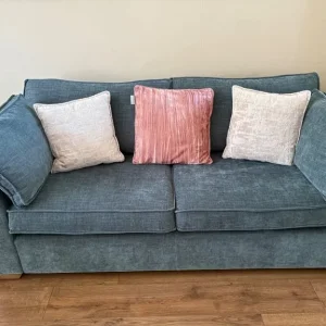 Teal sofa