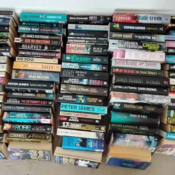 Collection of crime and thriller books