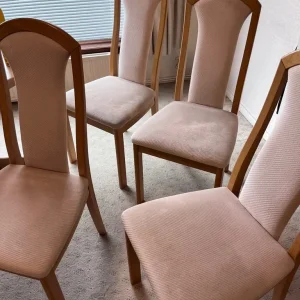 Mid Century Extending Dining Table and Four Chairs - Image 7