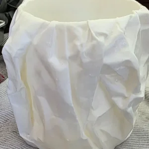 Crumpled paper effect vase or storage box