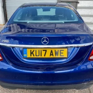 2017 Mercedes C-Class C200 2.0L Auto with 18" Alloy Wheels – Front Damage, Climate Control, Black Interior - Image 3