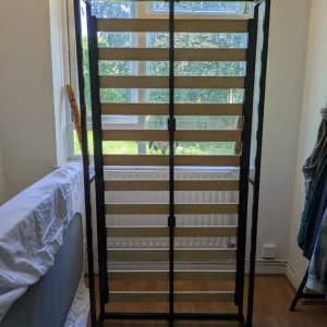 Black Single Bed with Brand New IKEA Mattress - Image 3