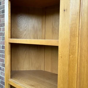 Oak Furniture Land rustic corner bookcase - Image 3