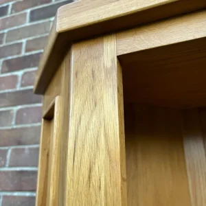 Oak Furniture Land rustic corner bookcase - Image 4