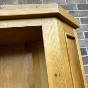 Oak Furniture Land rustic corner bookcase - Image 5