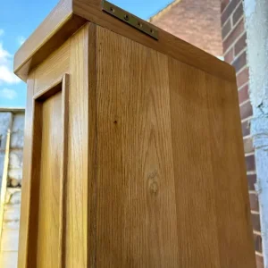 Oak Furniture Land rustic corner bookcase - Image 6