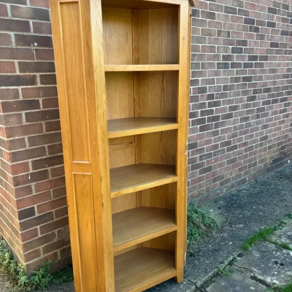 Oak Furniture Land rustic corner bookcase