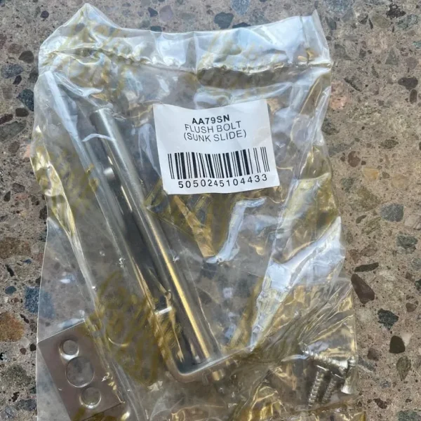 Carlisle Brass 100mm Flush Bolt in Satin Chrome