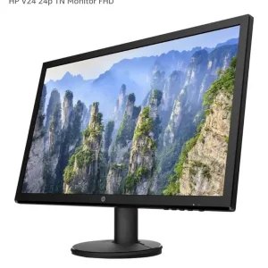 24 inch HP monitor with cables