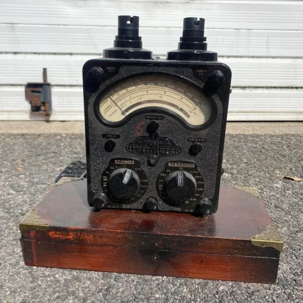Vintage Universal Avometer with Lightbulb Mounts