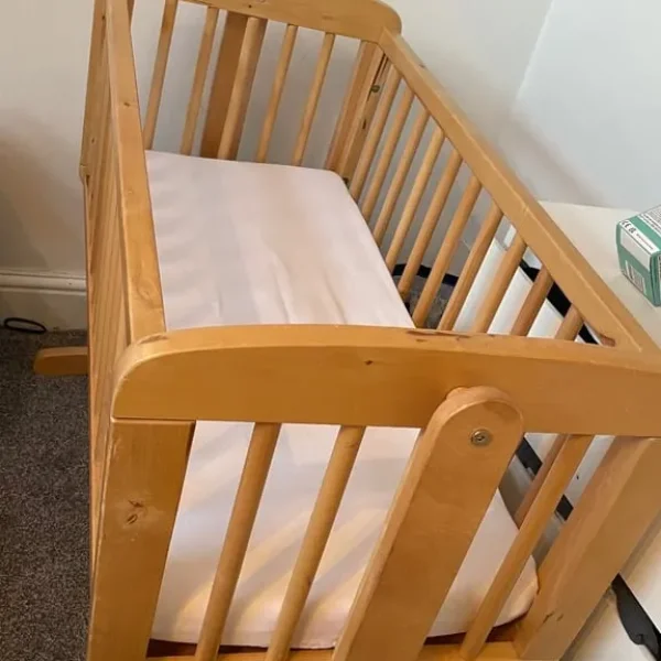 Mothercare rocking wooden crib