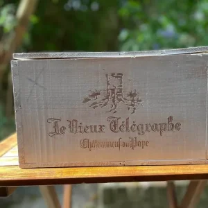 3 Vintage French Wine Boxes Grey - Image 4