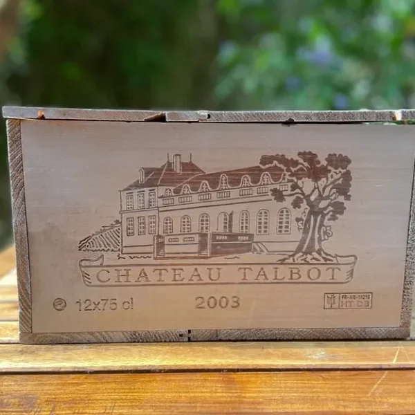 3 Vintage French Wine Boxes Grey