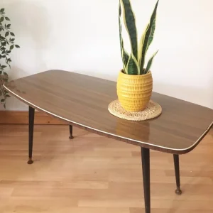 Vintage Mid Century Walnut Coffee Table - Image 4