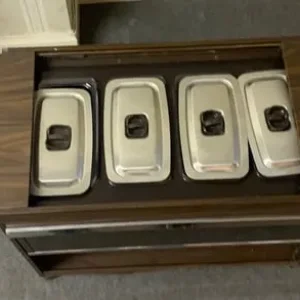 Wooden Brown Lightweight Hostess Trolley - Image 2