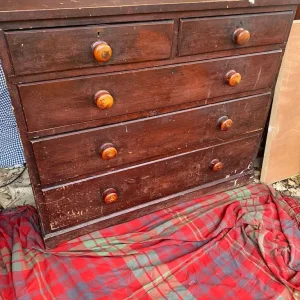 Vintage Pine Chest of Drawers - Image 3