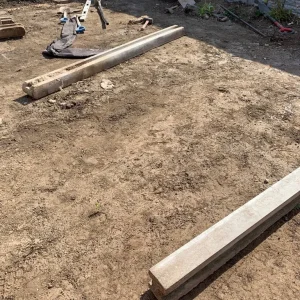 Fence posts and gravel boards