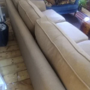 Brown three seated sofa - Image 2