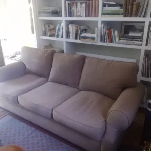 Brown three seated sofa - Image 3