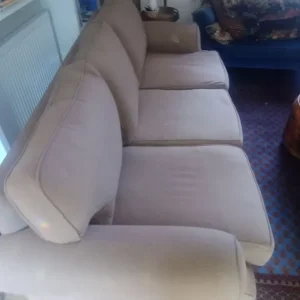 Brown three seated sofa - Image 4