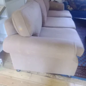 Brown three seated sofa - Image 5