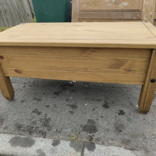 Wooden coffee table