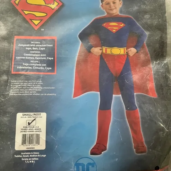 Kids superhero costume size small