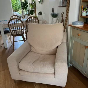 Cream arm chair - Image 2