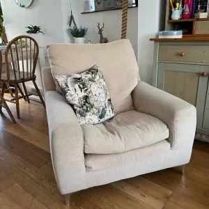 Cream arm chair