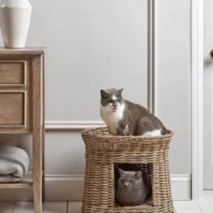 Cox & Cox Double Decker Cat Bed with Two Cushions - Image 2