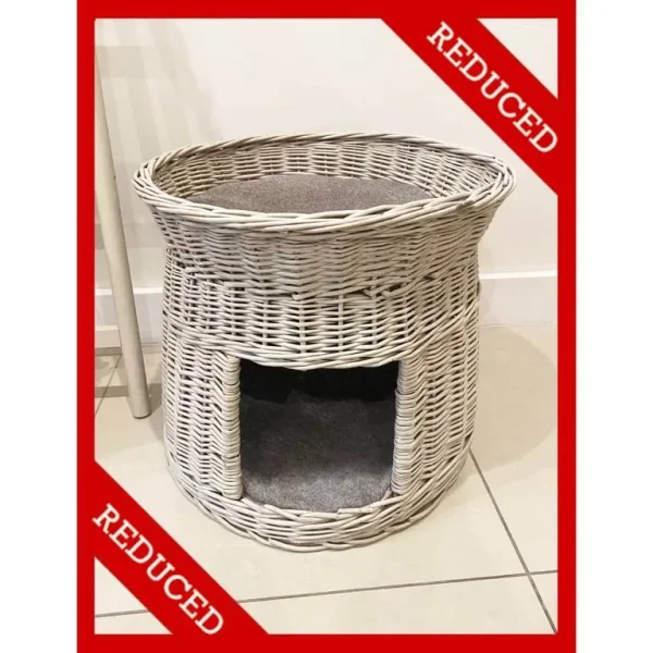 Cox & Cox Double Decker Cat Bed with Two Cushions