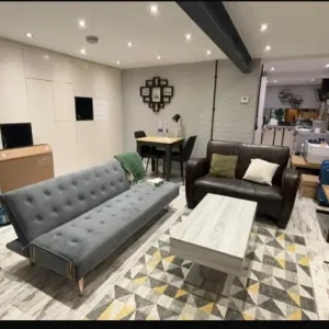 Three Seater Sofa Bed in Grey - Image 2