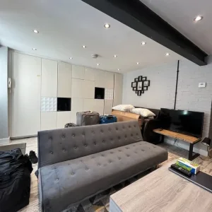 Three Seater Sofa Bed in Grey - Image 3