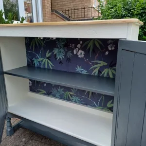 Restored kitchen sideboard and trolley