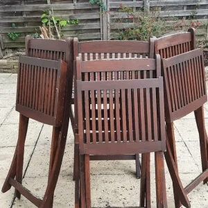 Garden table and 4 chairs - Image 3