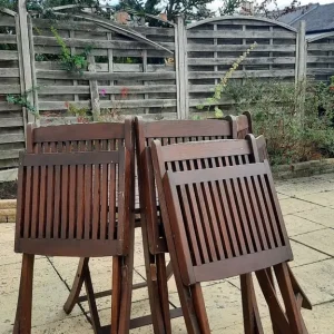 Garden table and 4 chairs - Image 4