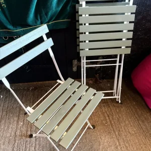 3 x IKEA TÄRNÖ Chair, outdoor, foldable white/green - Image 5