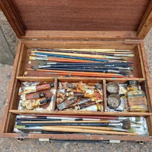 Vintage Artist Paint Box - Image 4