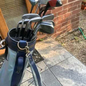Wilson Caddy with Stand and 13 Clubs - Image 4