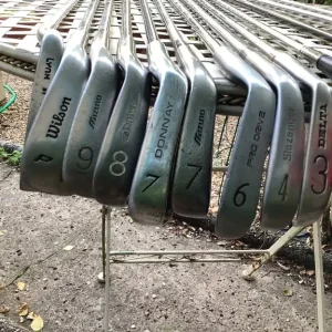 Wilson Caddy with Stand and 13 Clubs - Image 6
